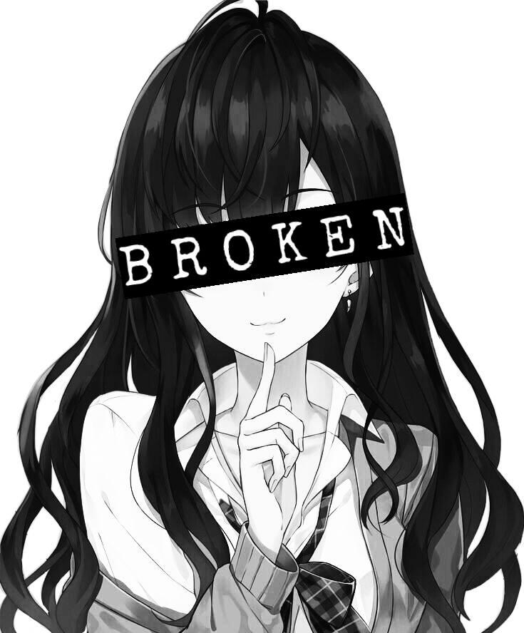 Sad Anime Girl PNG Image Background | PNG Arts