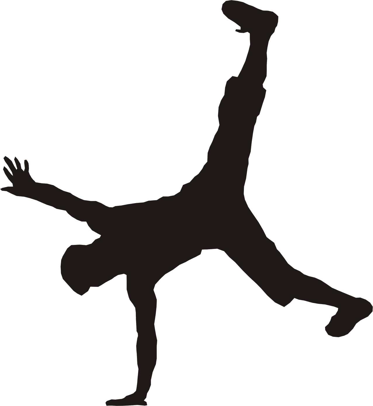 Silhouette casser la danse PNG image image