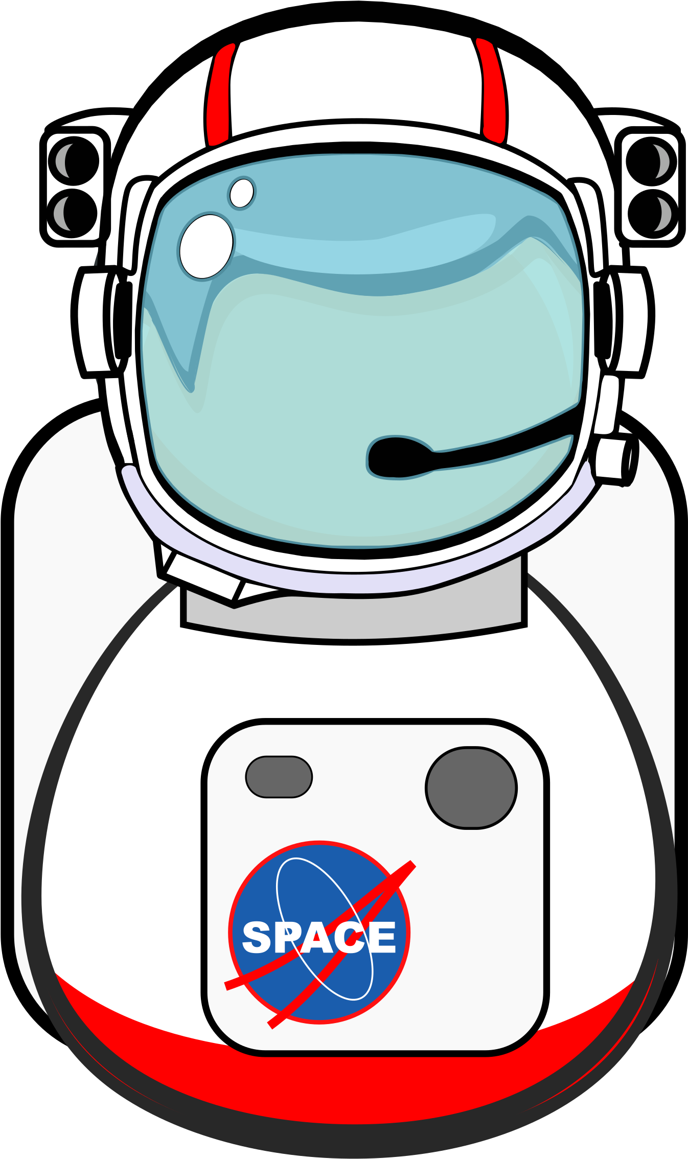 Vector astronaut helm PNG-Afbeelding