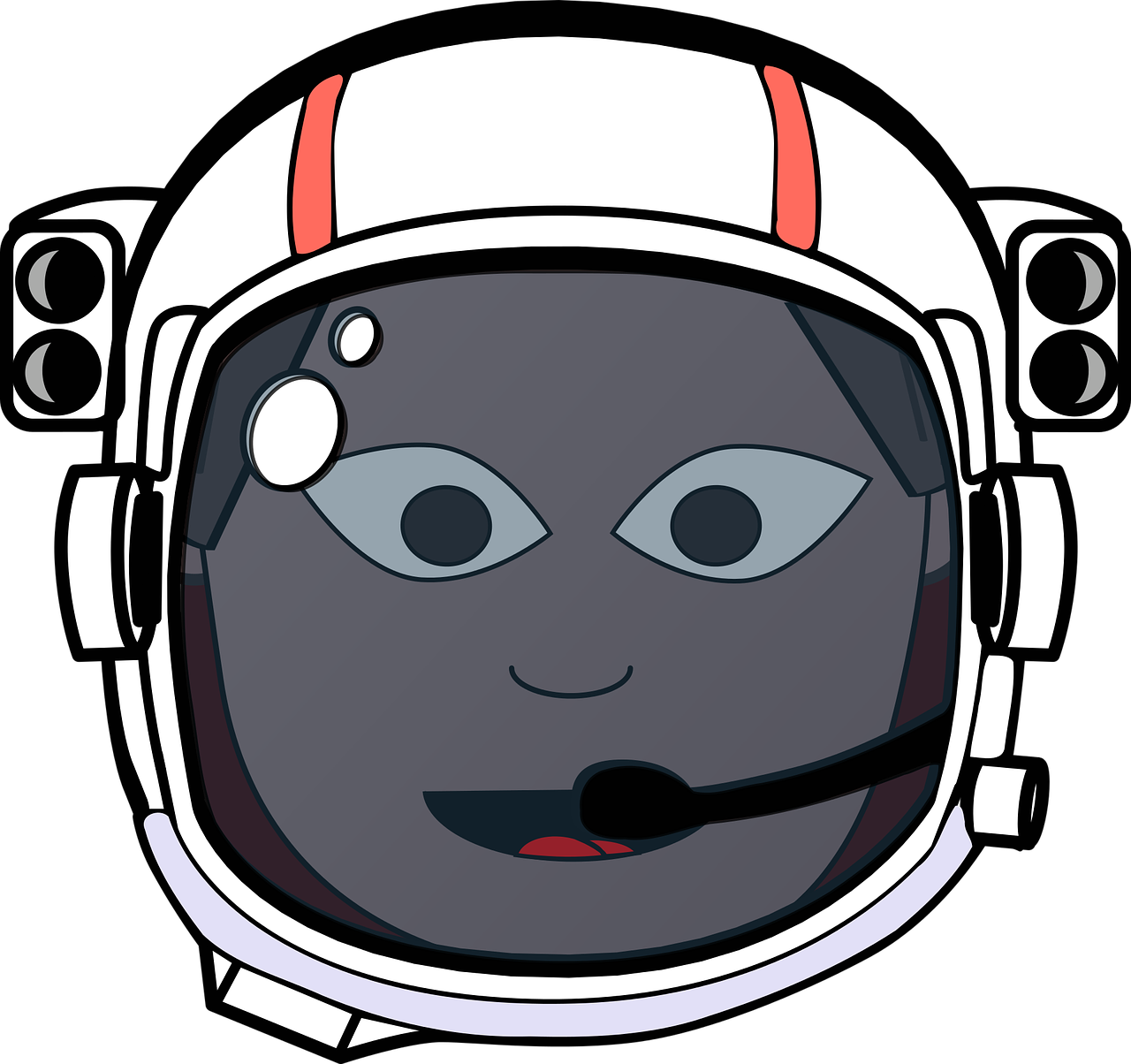 Vector astronaut helm PNG Foto