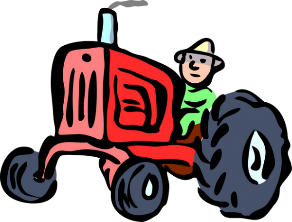 Vector Farm Tractor PNG Photo