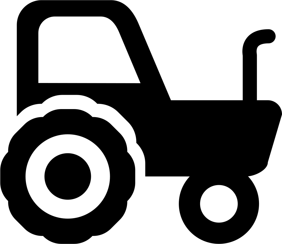 Vector Farm Tractor PNG Transparent Image