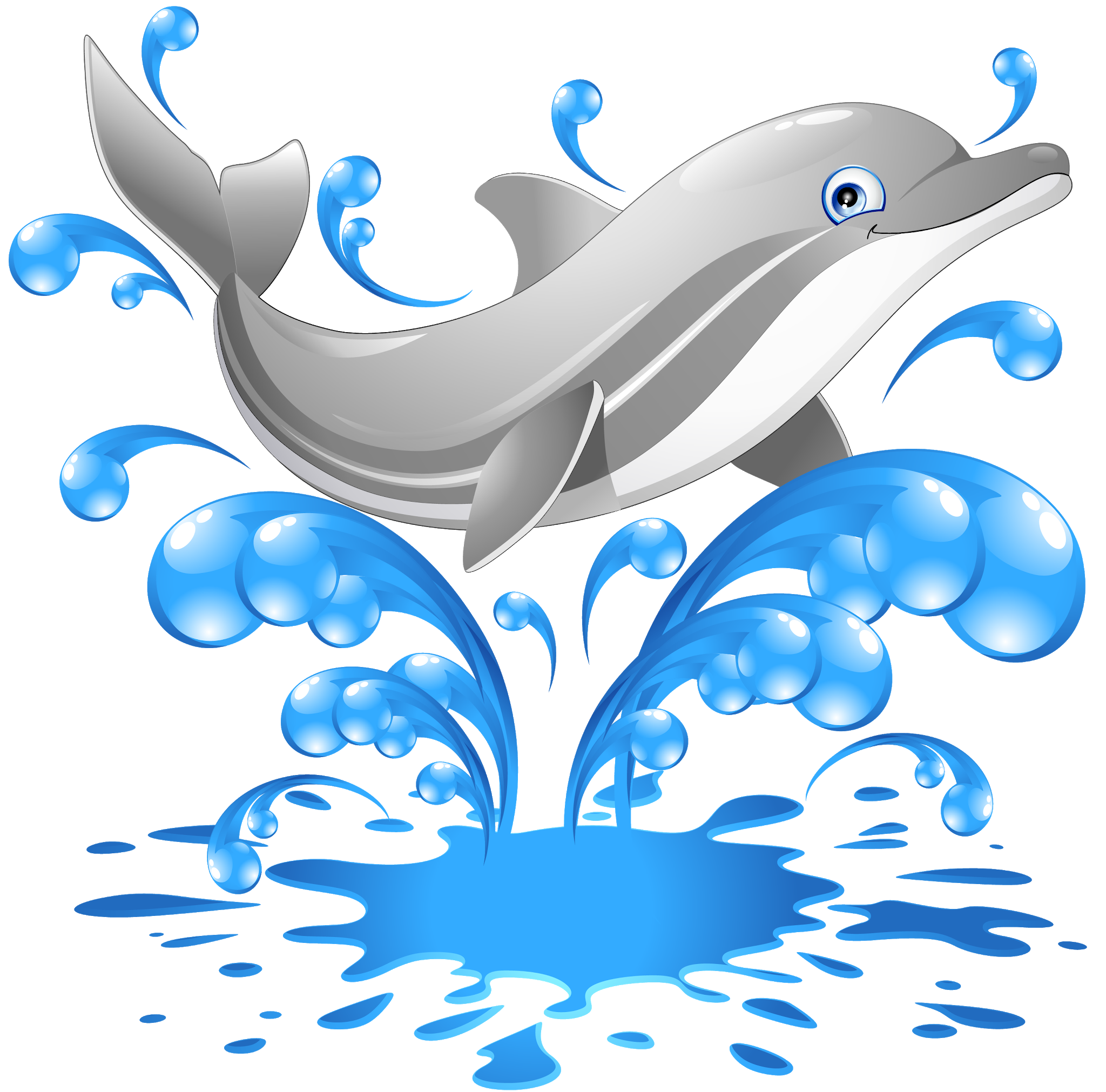 Векторный прыжок Dolphin PNG высококачественный образ