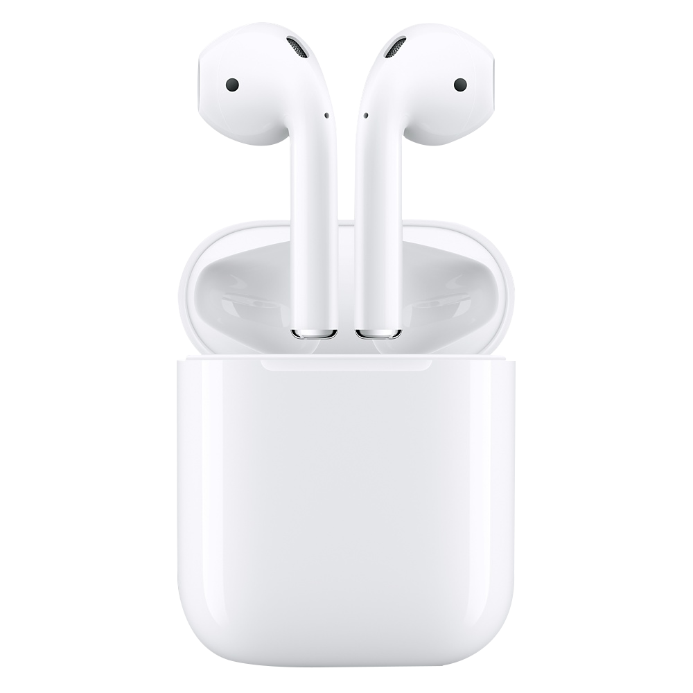 White Airpods PNG Photo