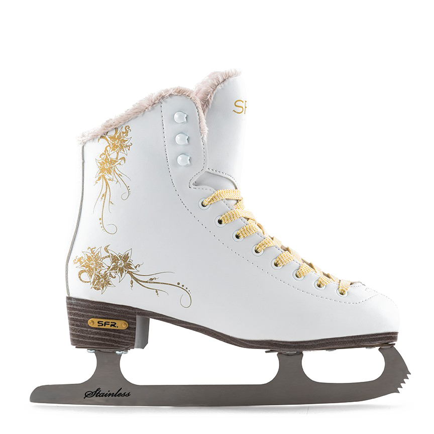 Sepatu es skating putih PNG foto