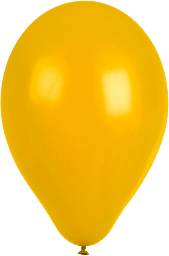 บอลลูนสีเหลืองรูปภาพ PNG