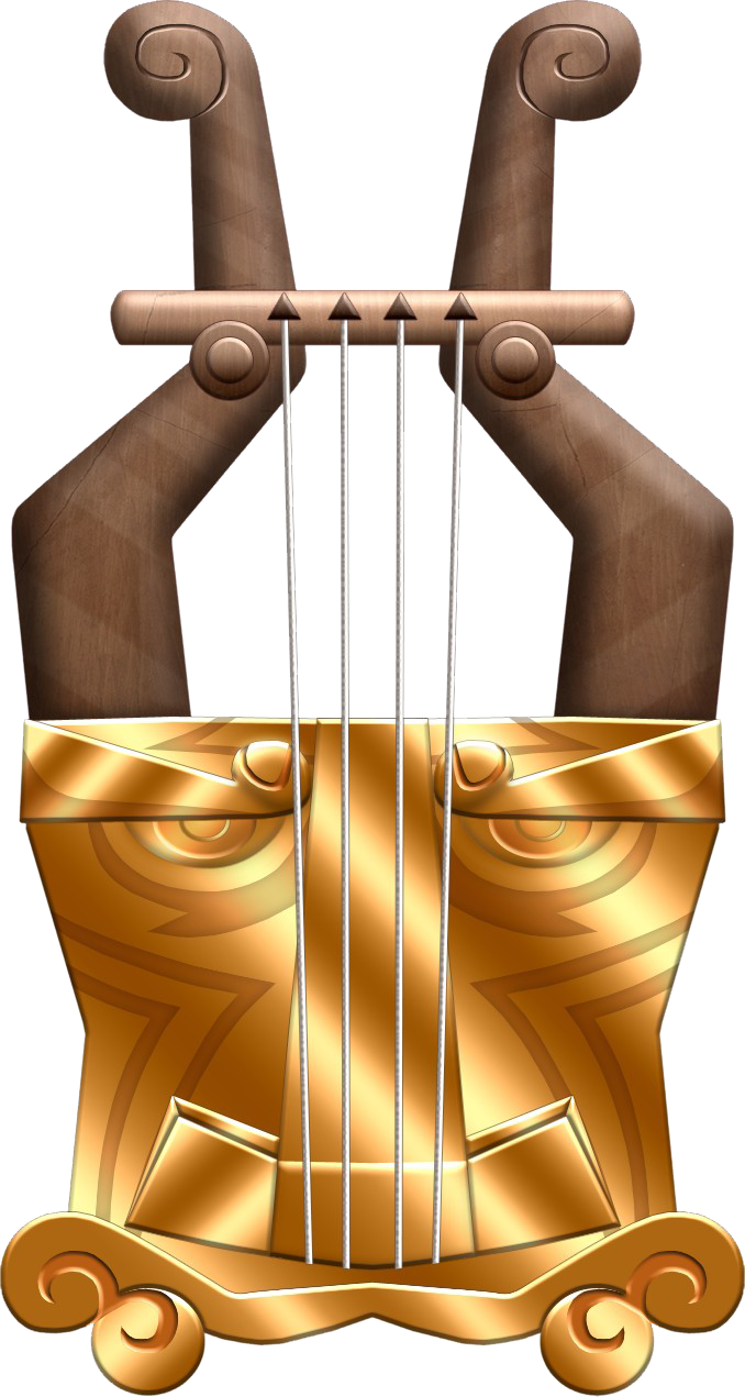 Zelda harp instrument PNG Download Afbeelding