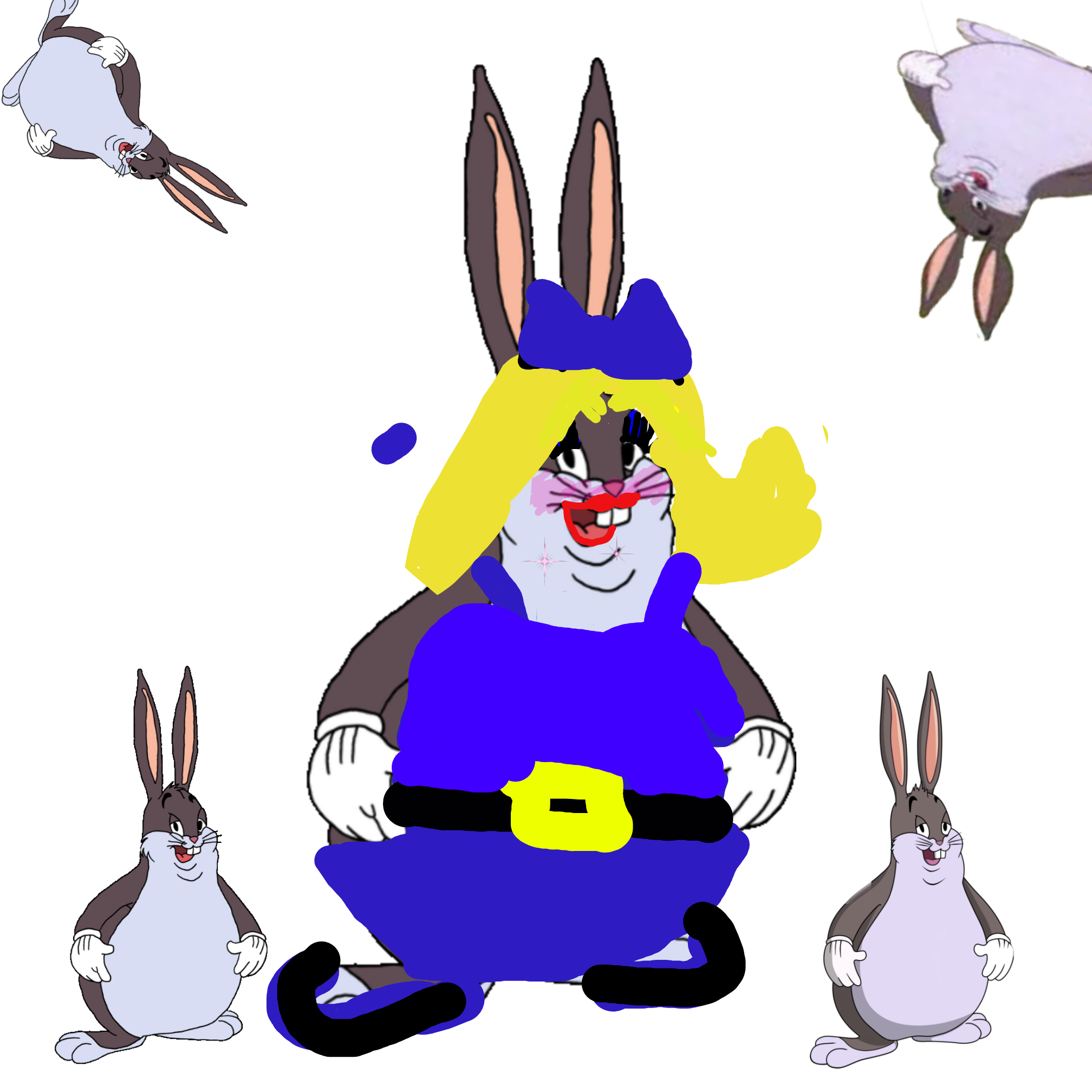 Big Chungus Bunny PNG HD-Qualität