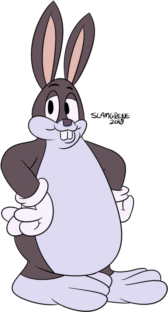 Big Chungus Bunny PNG Pas de fond