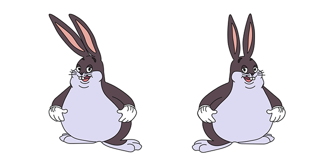Big Chungus Bunny PNG images Transparentes