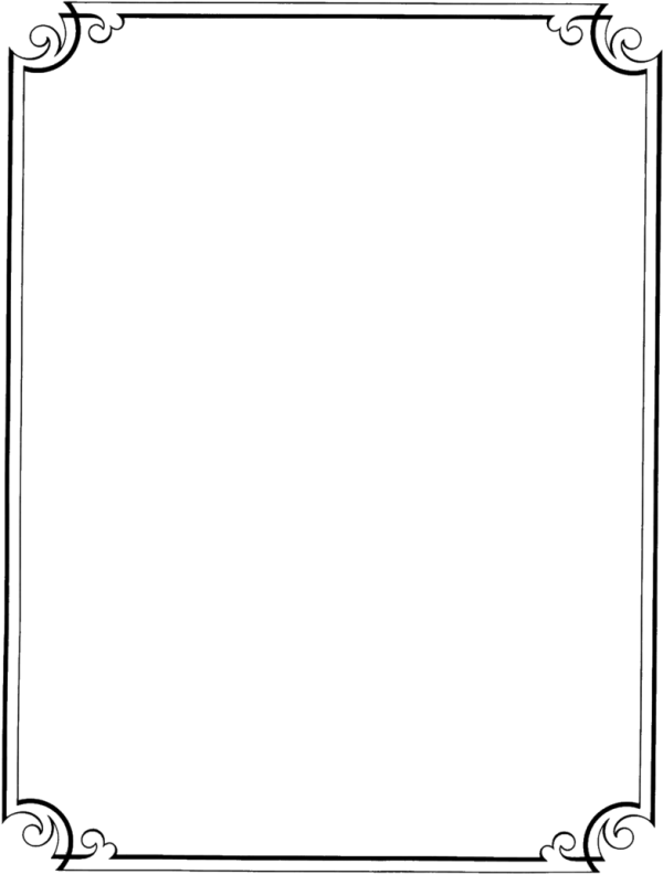 Zwarte grensframe PNG Transparante achtergrond