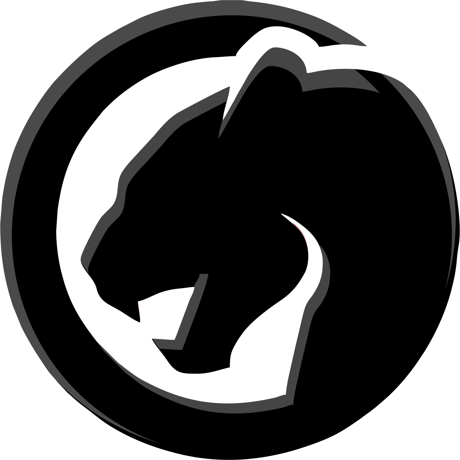 Black Panther Logo PNG ดาวน์โหลดไฟล์ฟรี
