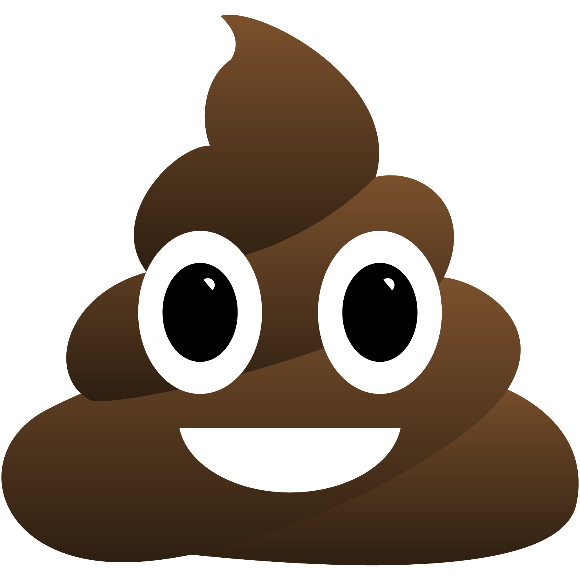 Brown Poop Emoji พื้นหลังโปร่งใส PNG