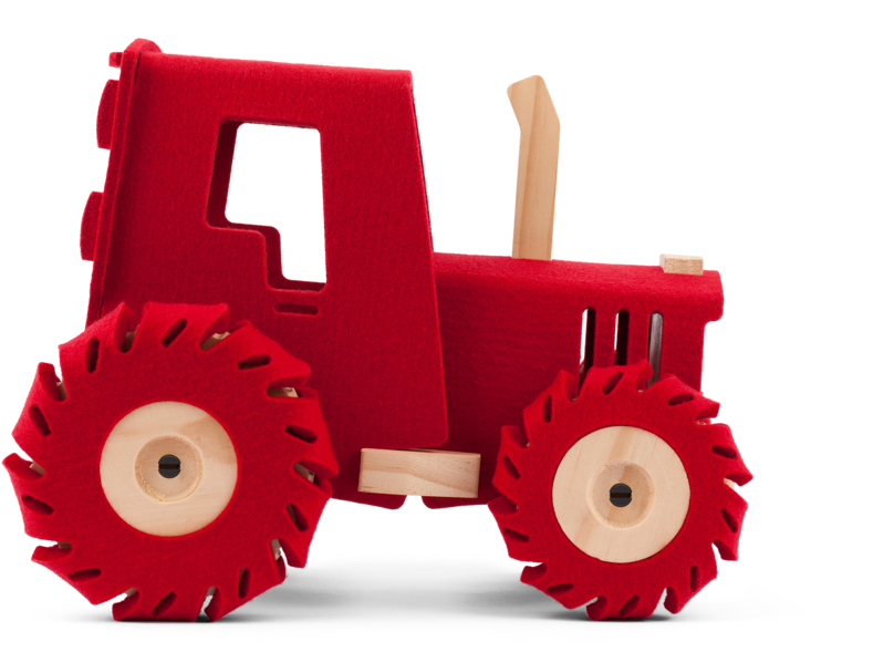 Immagine del PNG del trattore rosso della agricoltura