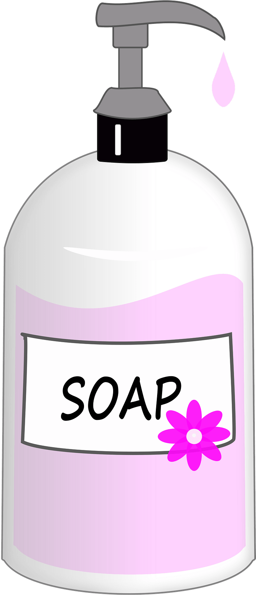 Handgemaakte roze hand wassen PNG hoogwaardige Afbeelding