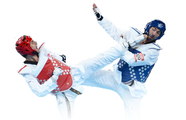 Coup de pied taekwondo PNG image de haute qualité