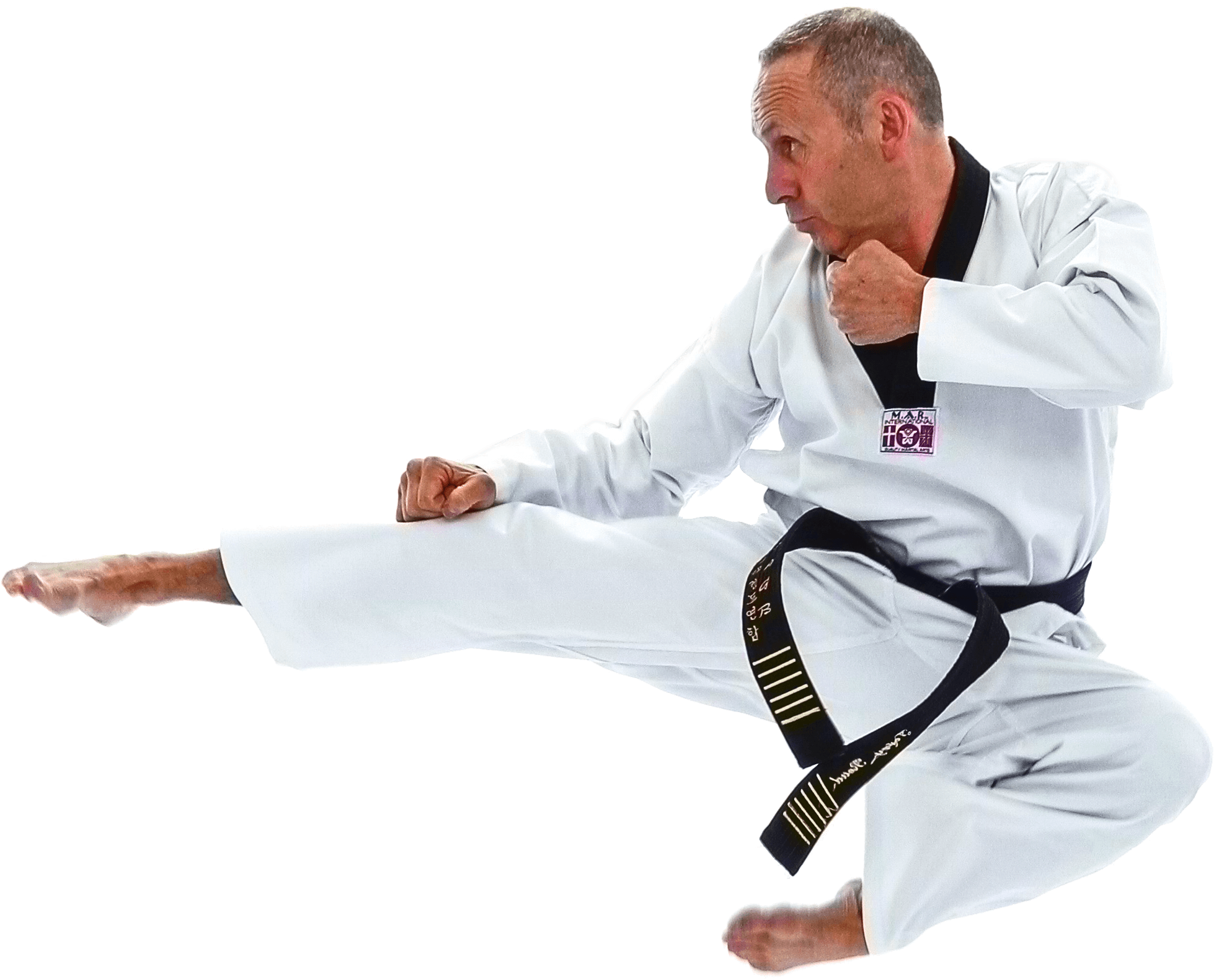 Kicking Taekwondo PNG Image
