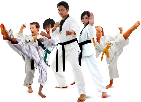 Kicking Taekwondo PNG Photo