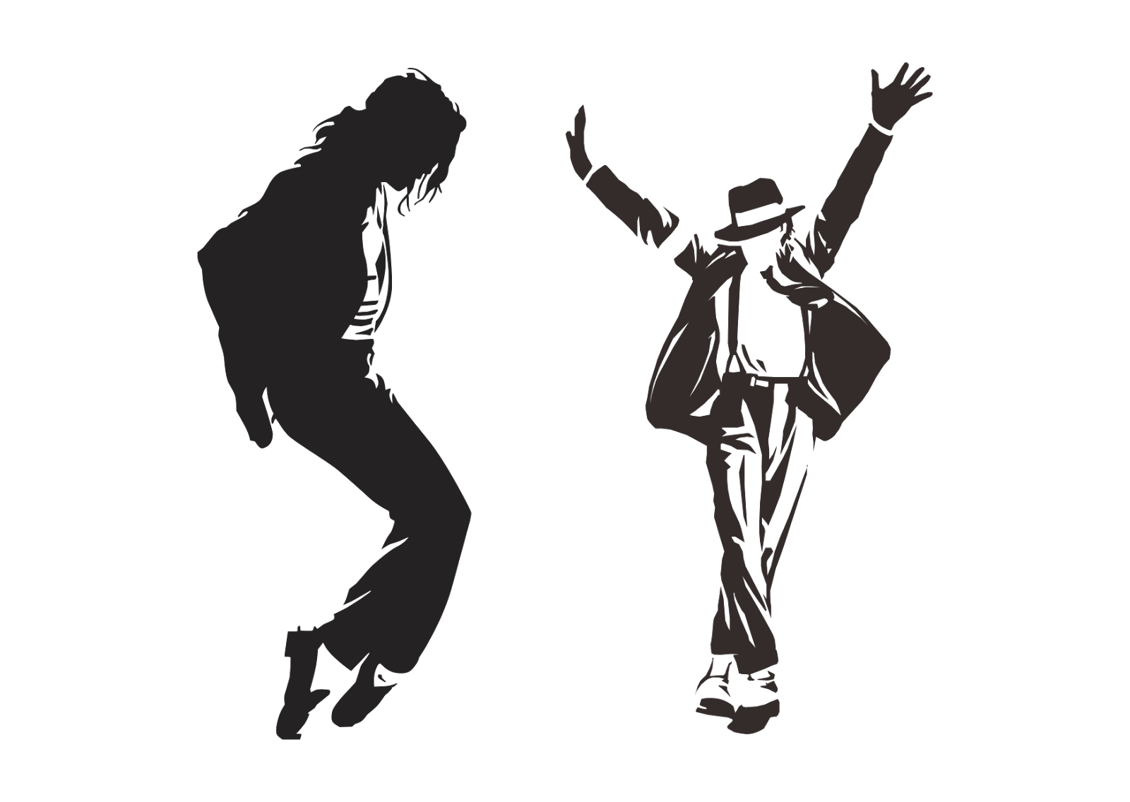 Michael Jackson Moonwalk Tanz PNG Hintergrund Bild