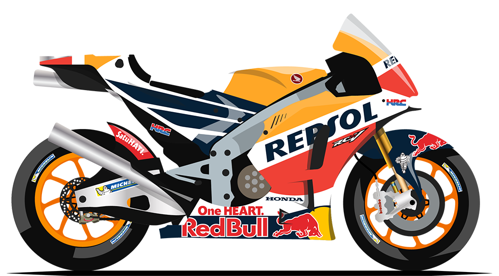 MotoGP Balap Sepeda Gambar Transparan