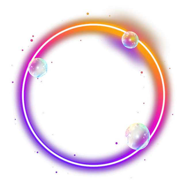 Mehrfarbiger Kreis Glow Light Effect PNG Clipart