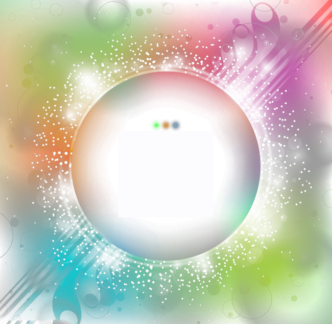 Mehrfarbiger Kreis Glow Light Effect PNG HD
