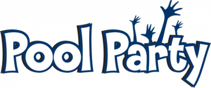 Pool Party Text PNG Image