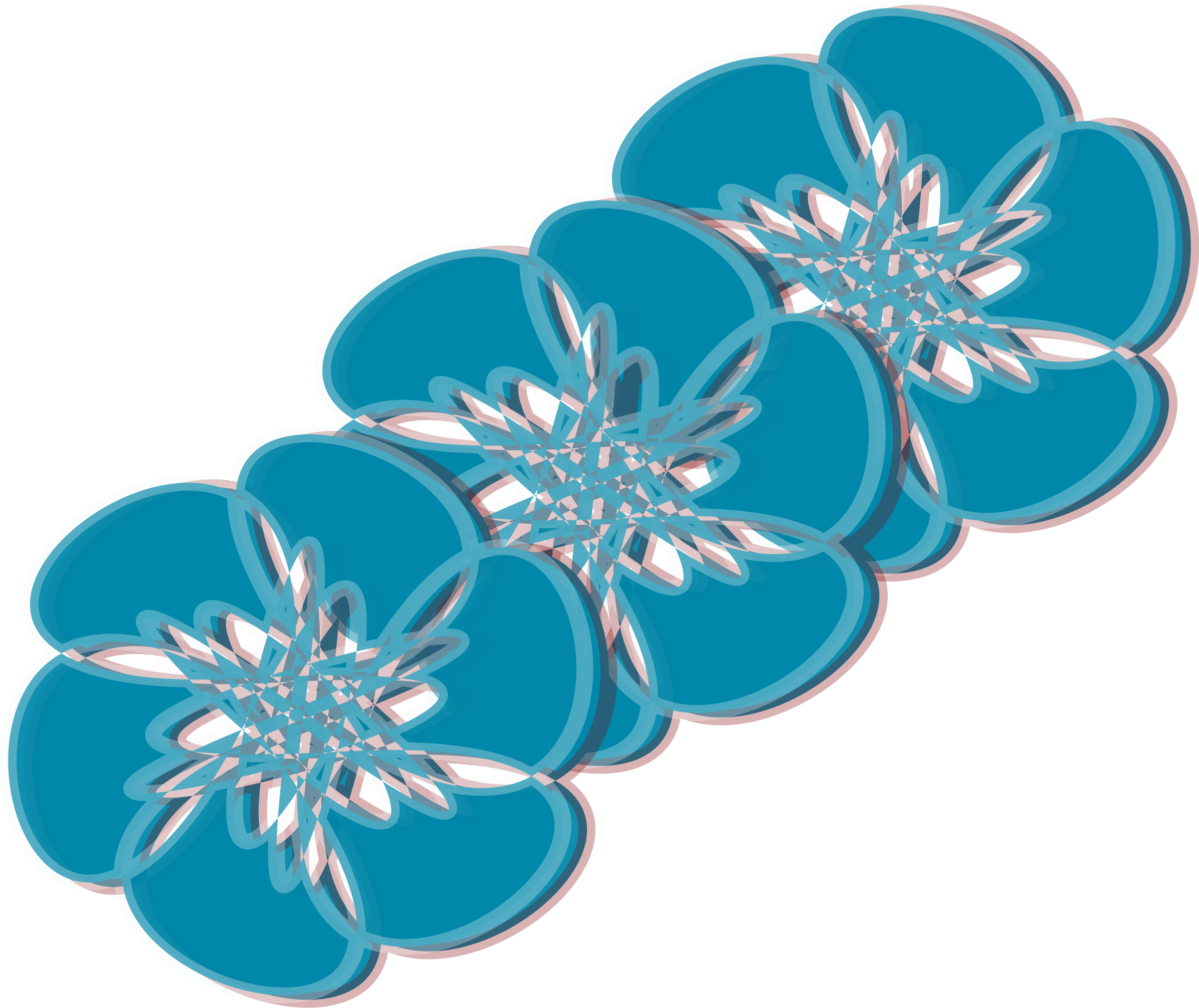 Vektor blaue Blumen PNG-Bild Kostenloser Download